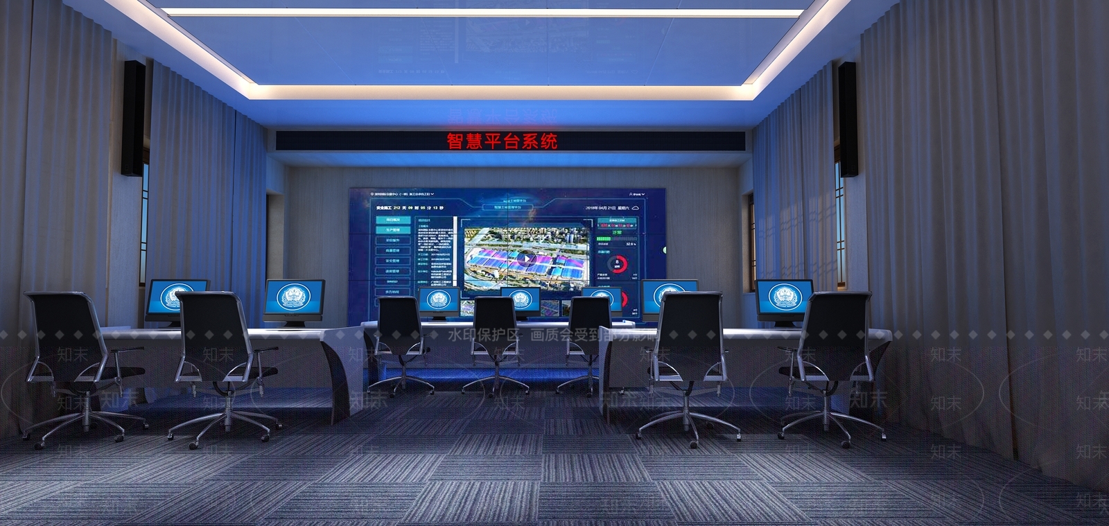 现代党建大讲堂3D模型下载【ID:553463405】