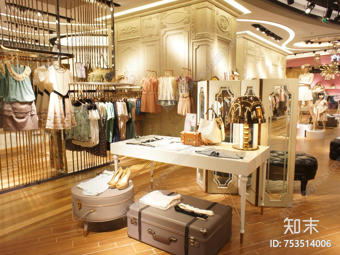 欧时力郑州大上海店中店cad施工图下载【ID:753514006】