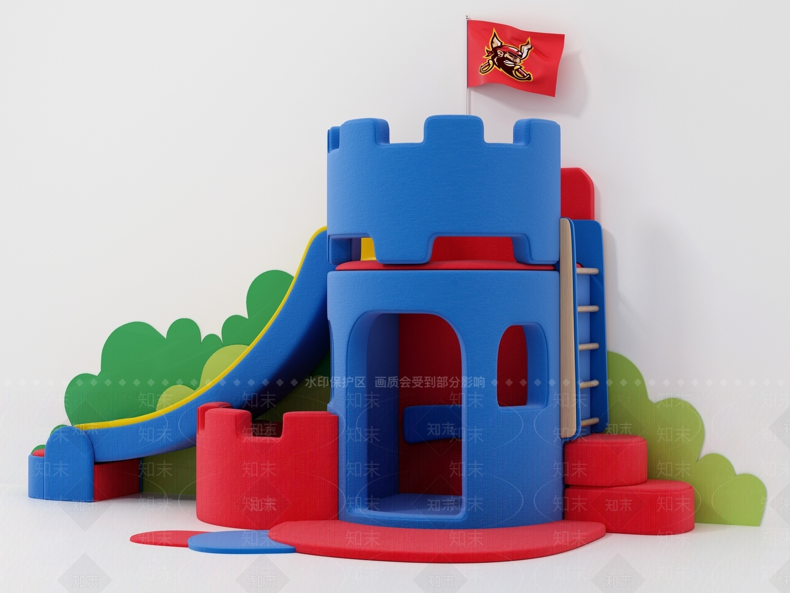 现代风格滑梯3D模型下载【ID:253621448】