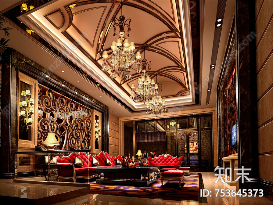 7套会所施工图下载【ID:753645373】