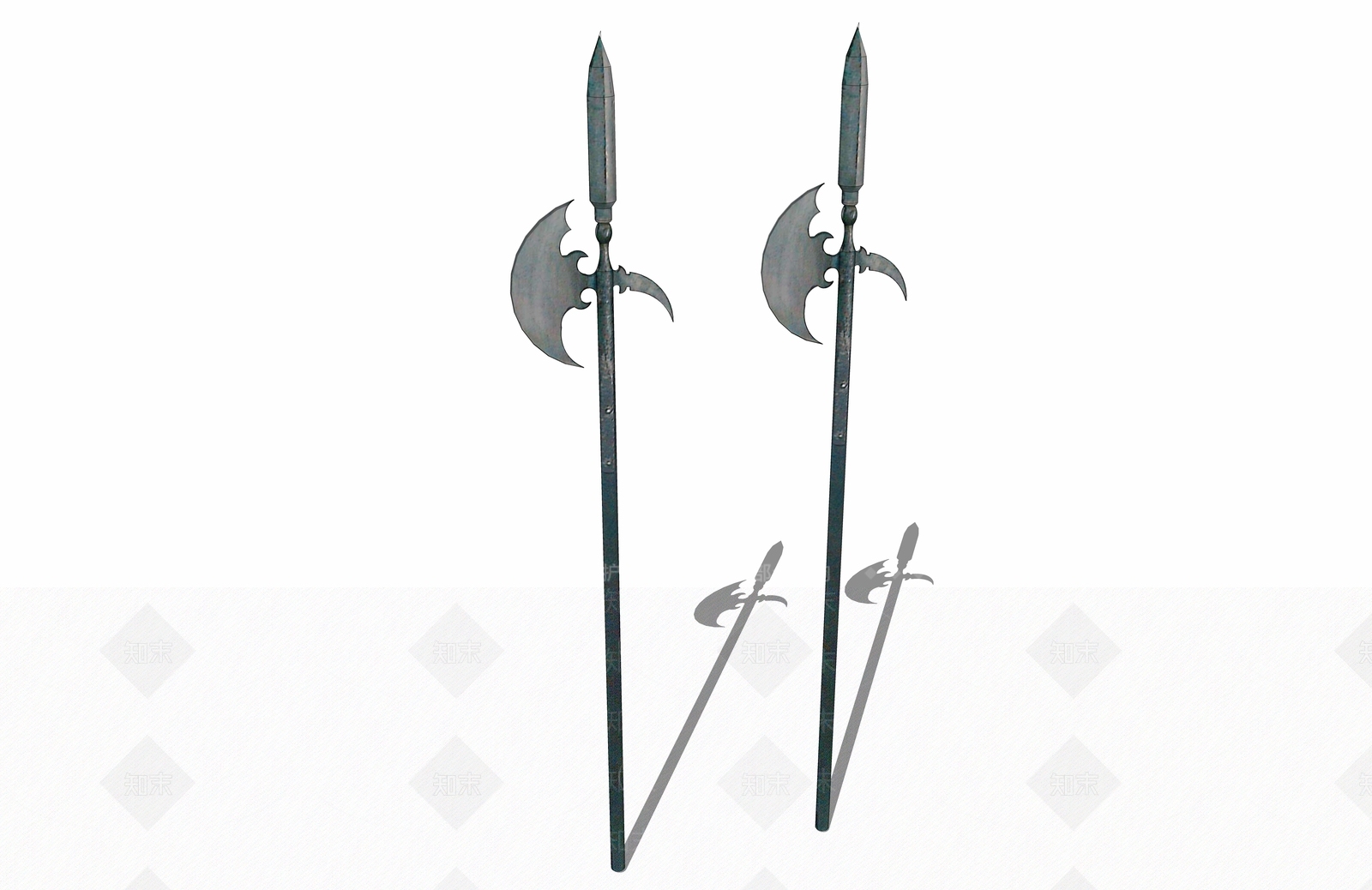 中式风格刀剑SU模型下载【ID:853726813】