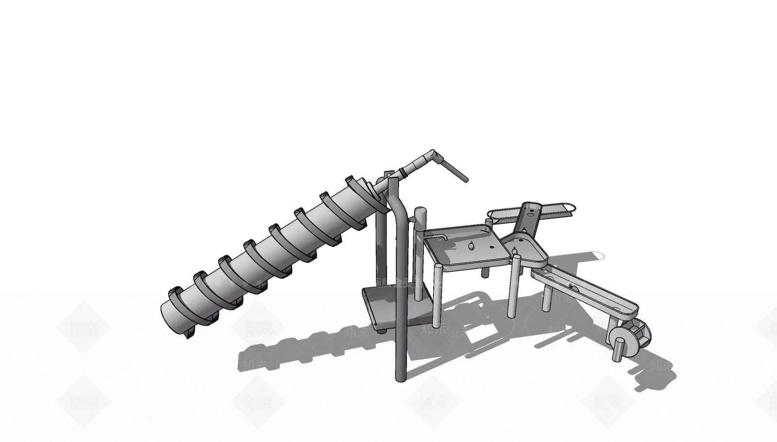 现代风格儿童玩耍水池SU模型下载【ID:953776848】