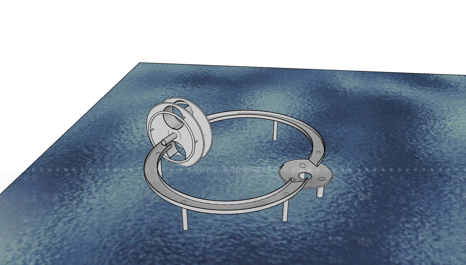 现代风格儿童玩耍水池SU模型下载【ID:953777808】