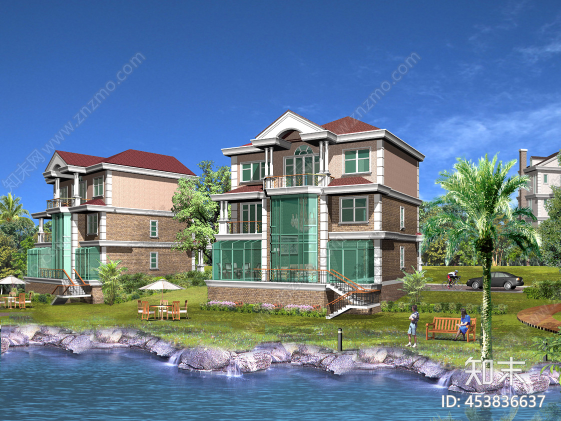 285套别墅图纸施工图＋效果图施工图下载【ID:453836637】