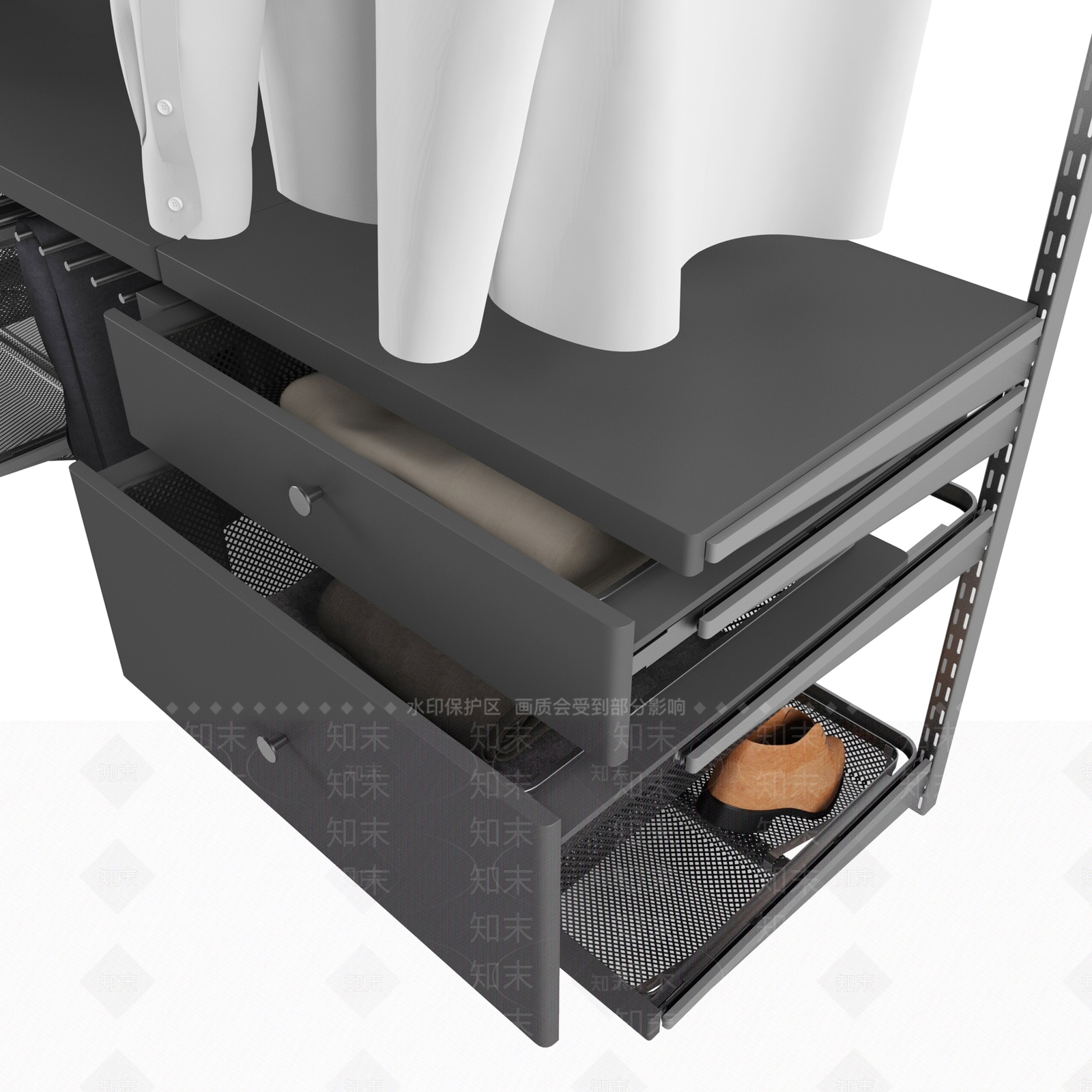 现代衣架3D模型下载【ID:853854401】