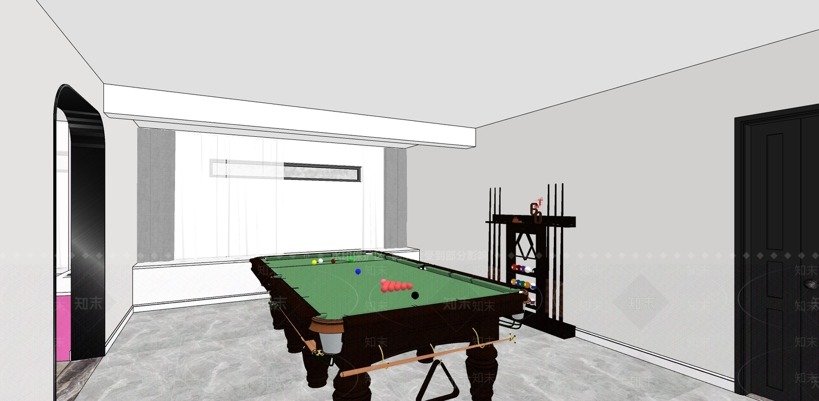 现代风格儿童玩具房SU模型下载【ID:453855650】