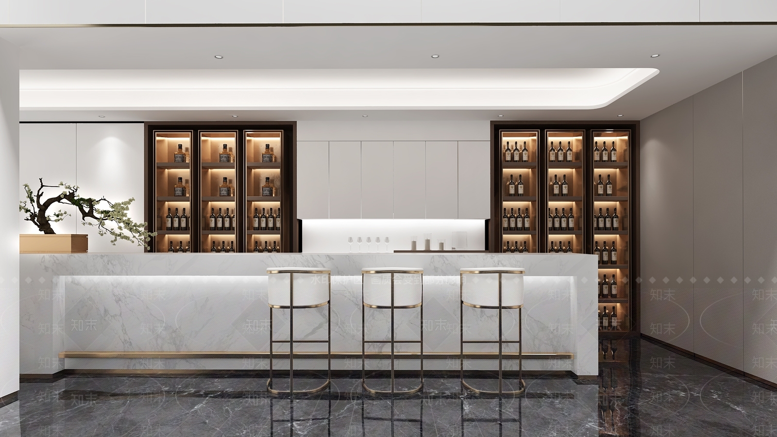 现代吧台3D模型下载【ID:953864571】