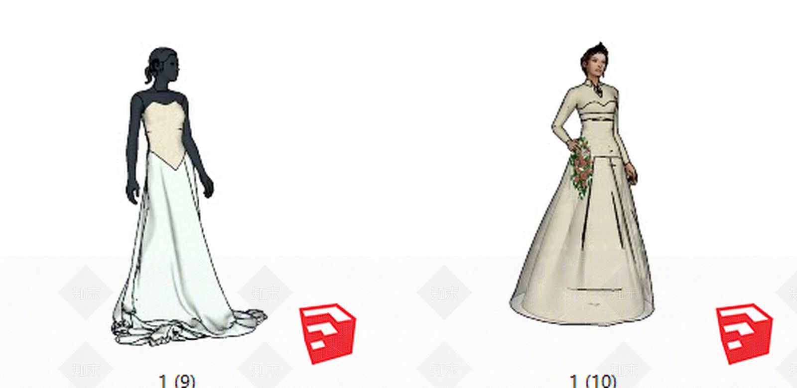 现代风格婚礼婚庆SU模型下载【ID:453904694】