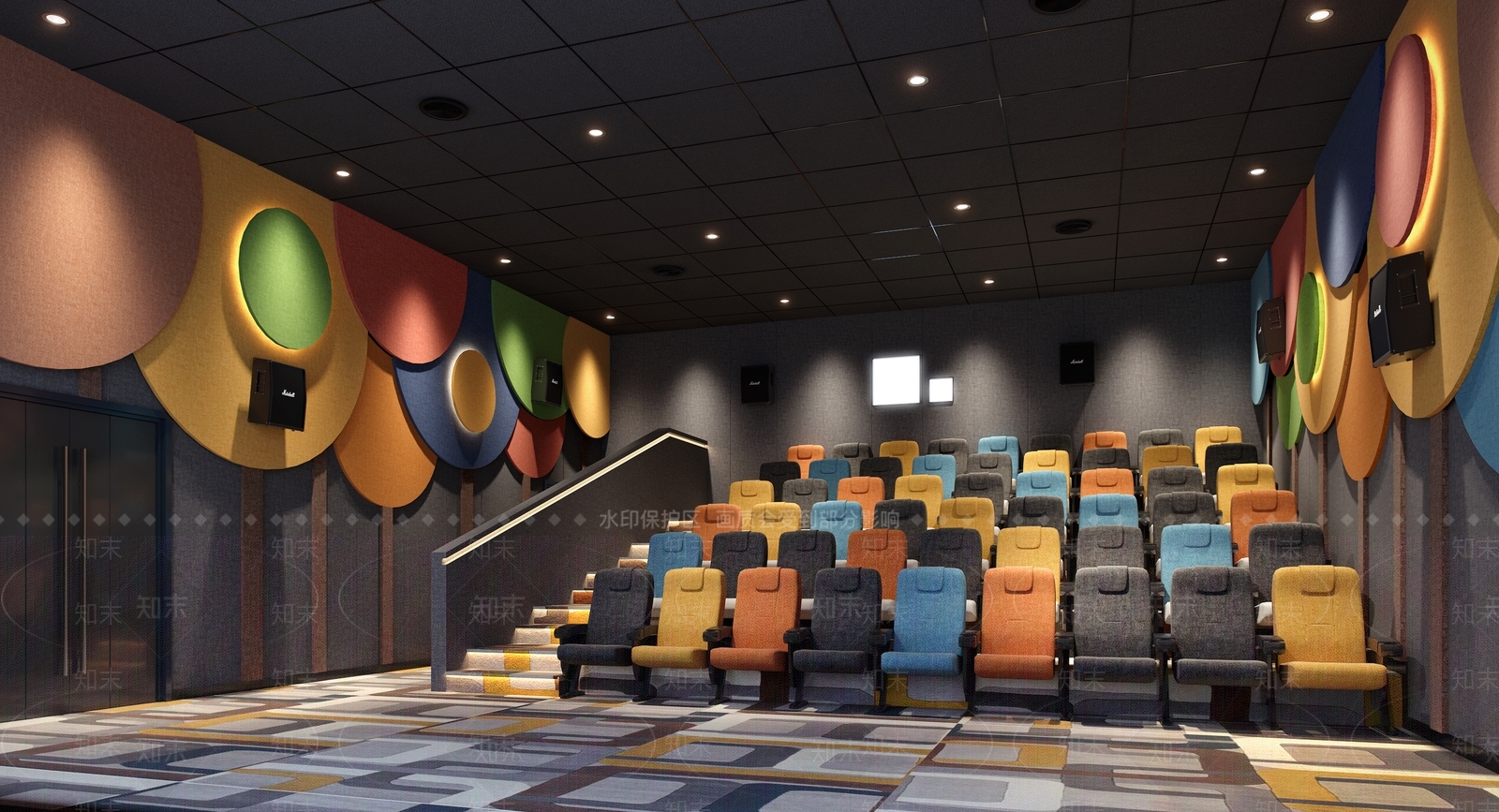 现代电影院影厅3D模型下载【ID:553921116】