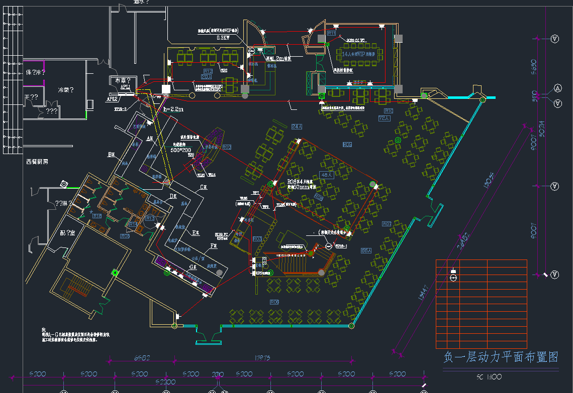 五星级酒店西餐厅电气图cad施工图下载【ID:553946929】