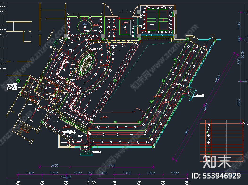 五星级酒店西餐厅电气图cad施工图下载【ID:553946929】