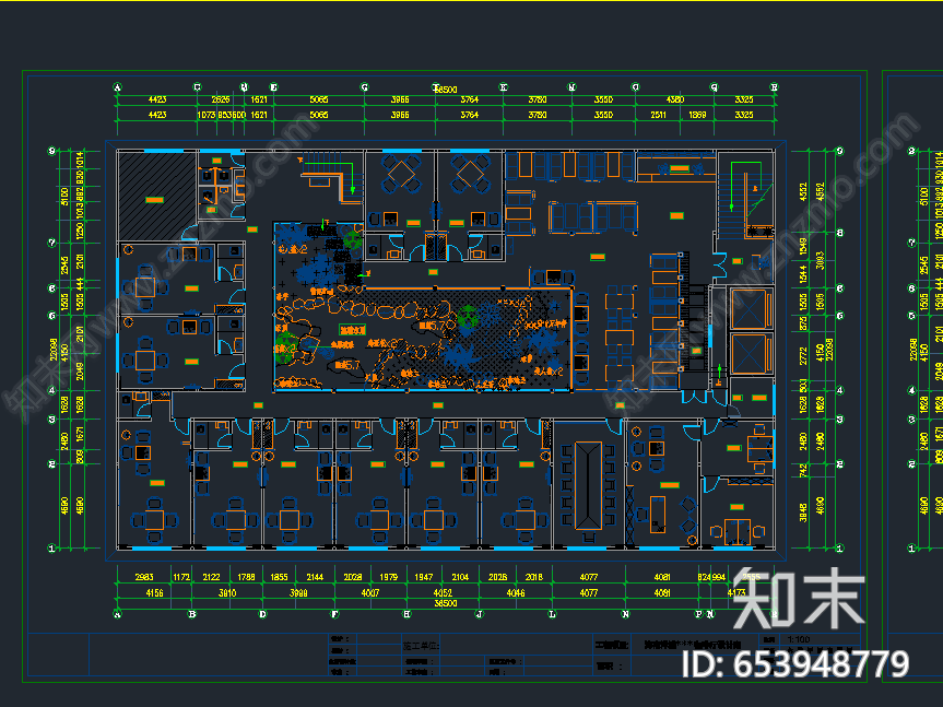 杨浦咖啡厅设计方案cad施工图下载【ID:653948779】