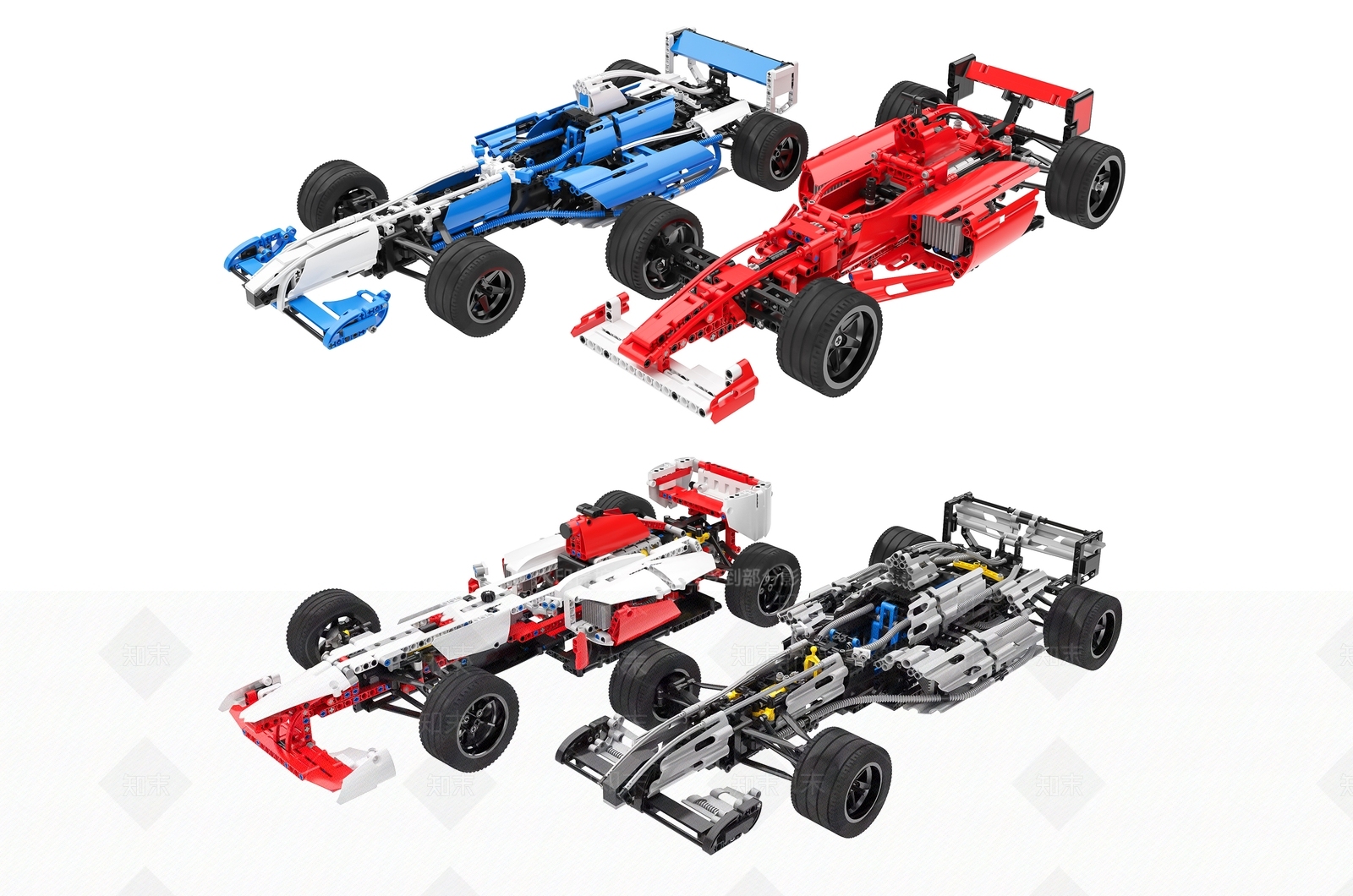 现代乐高F1赛车3D模型下载【ID:453978815】