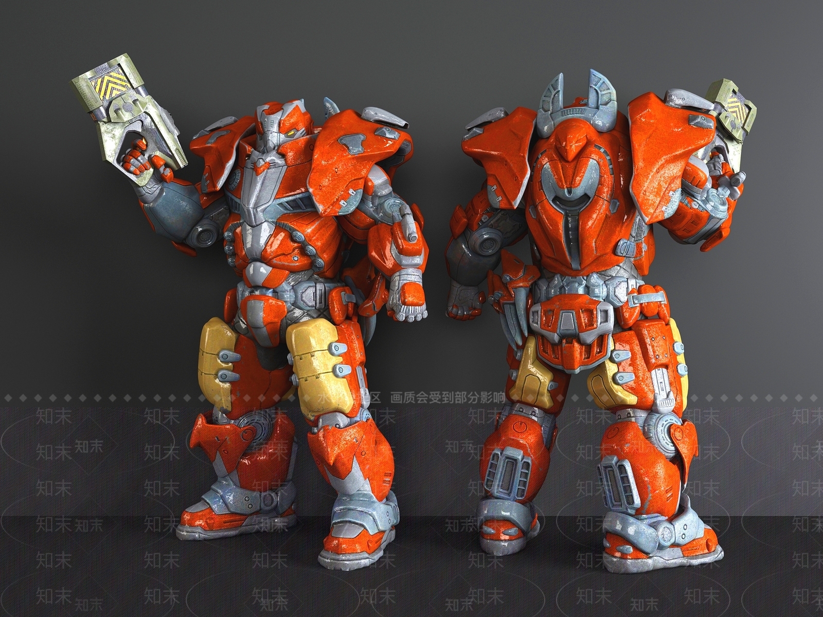 现代风格变形金刚3D模型下载【ID:553980651】