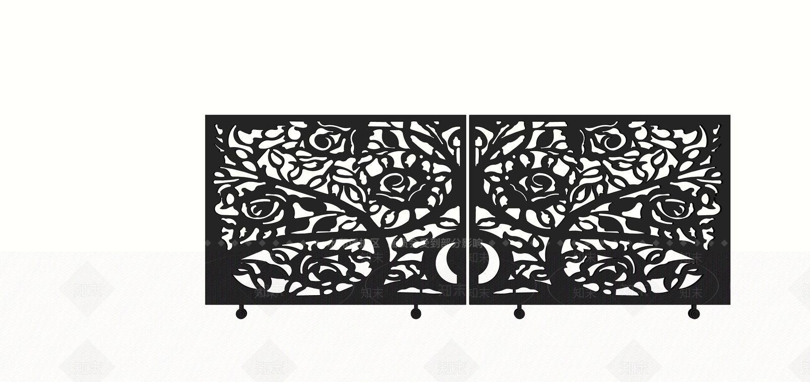 欧式风格铁门SU模型下载【ID:954055129】