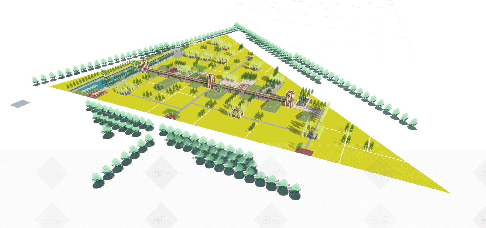 现代徐州田园湿地景观设计SU模型下载【ID:654083782】