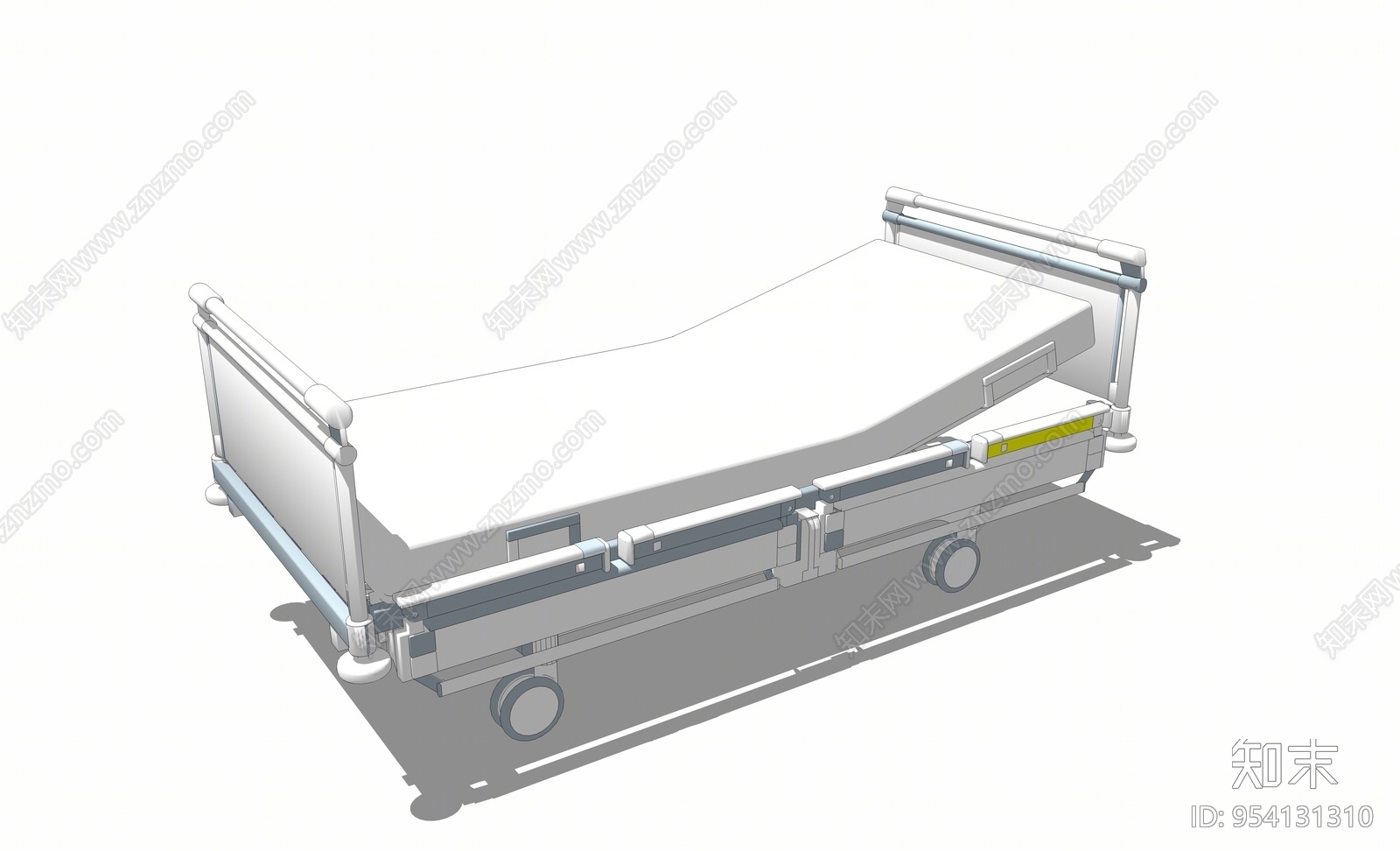 现代风格病床SU模型下载【ID:954131310】