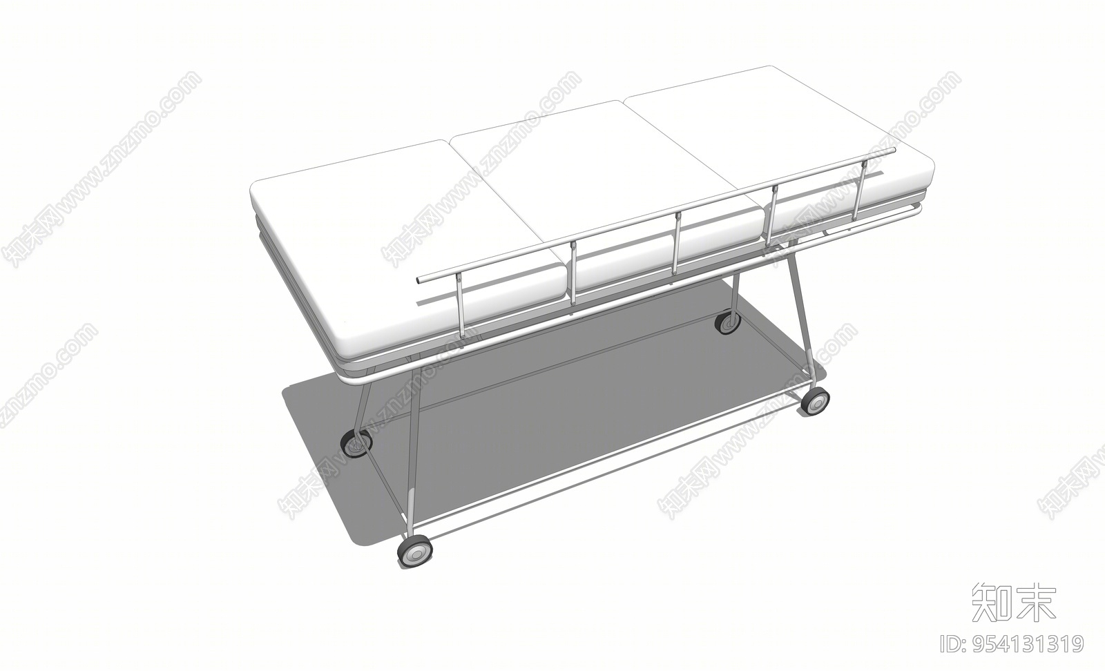 现代风格病床SU模型下载【ID:954131319】