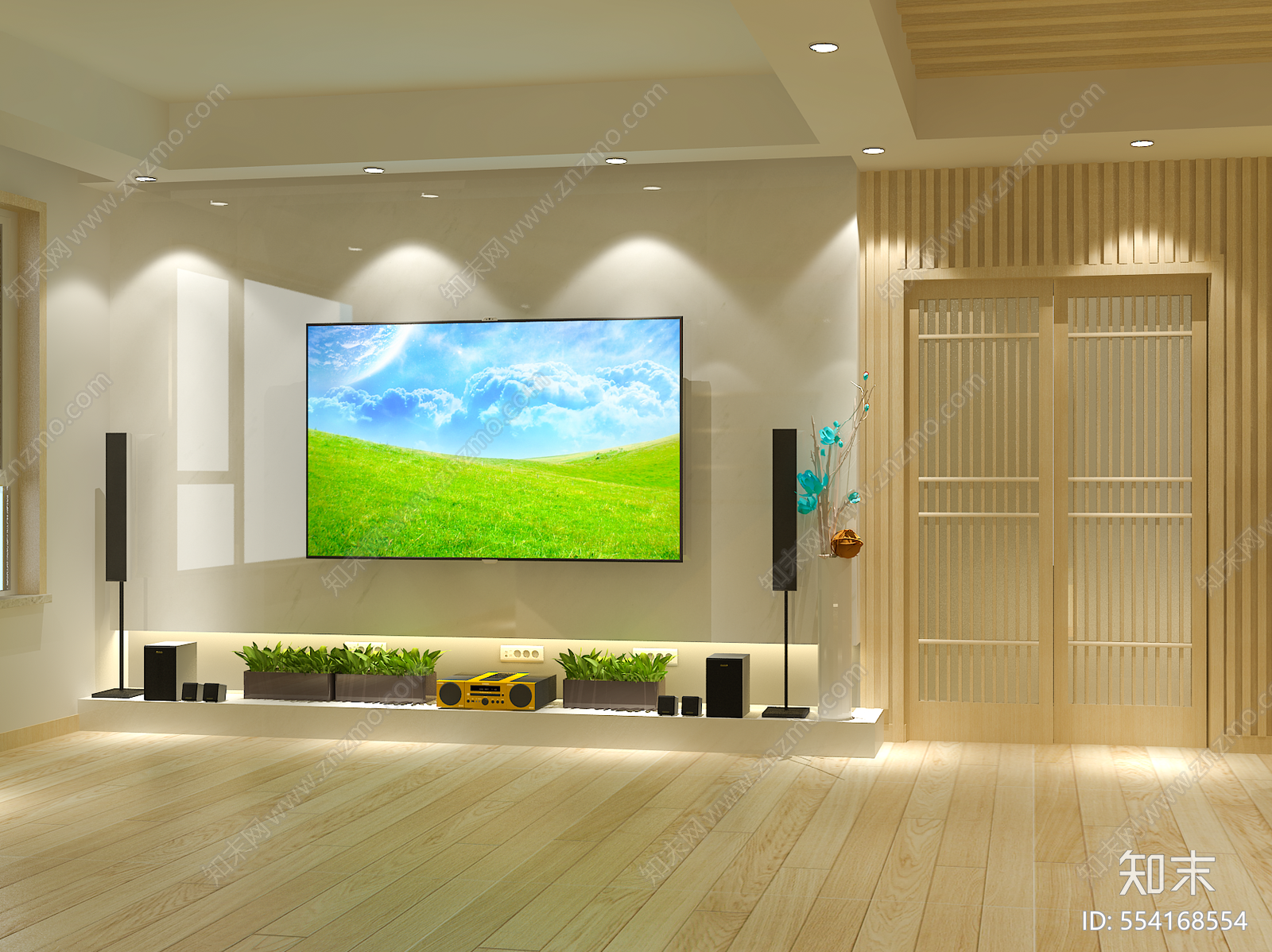 日式风格家装施工图施工图下载【ID:554168554】