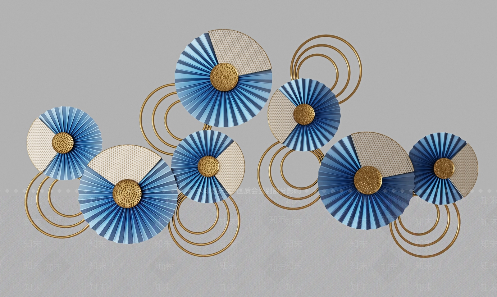 现代墙饰挂件3D模型下载【ID:254220287】