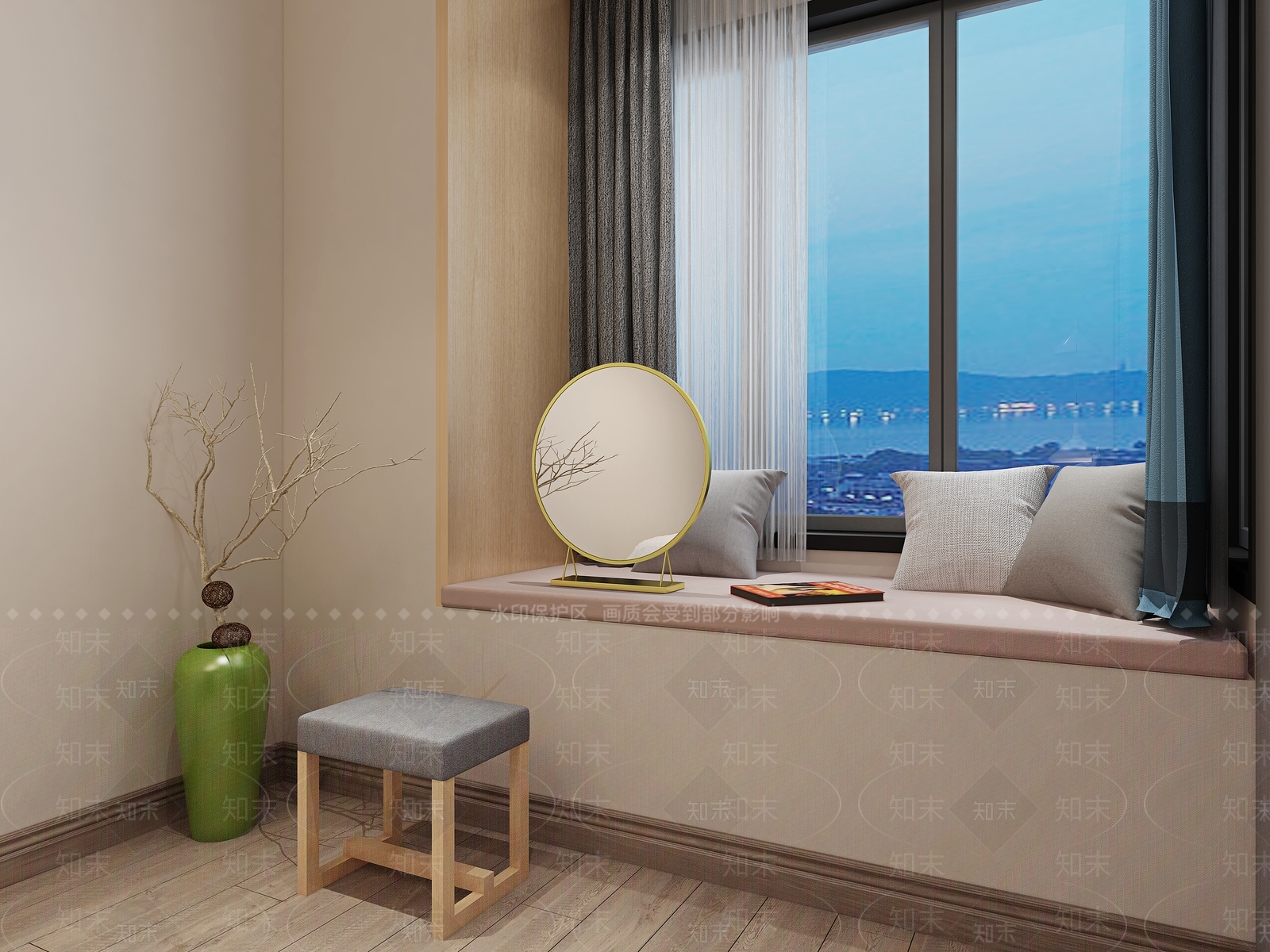 现代化妆镜3D模型下载【ID:954230718】