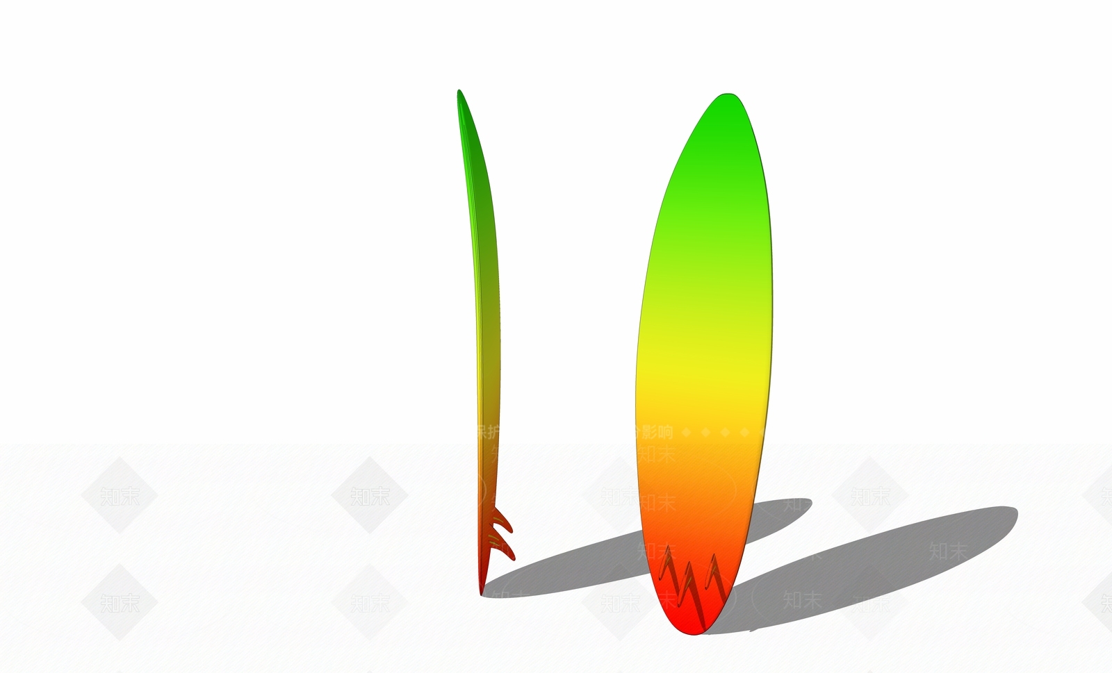 现代风格冲浪板SU模型下载【ID:754236227】