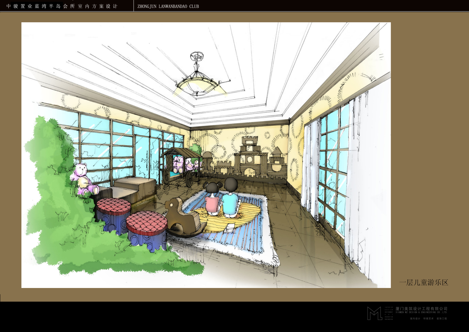 蓝湾半岛会所cad施工图下载【ID:754247354】