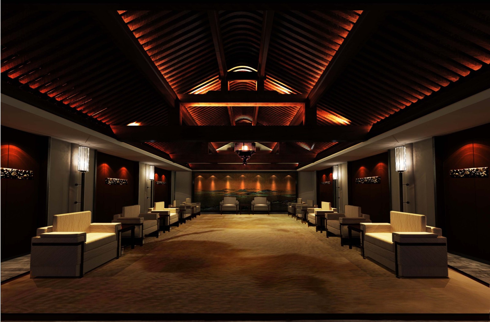北京燕佳闽商会所cad施工图下载【ID:754247381】