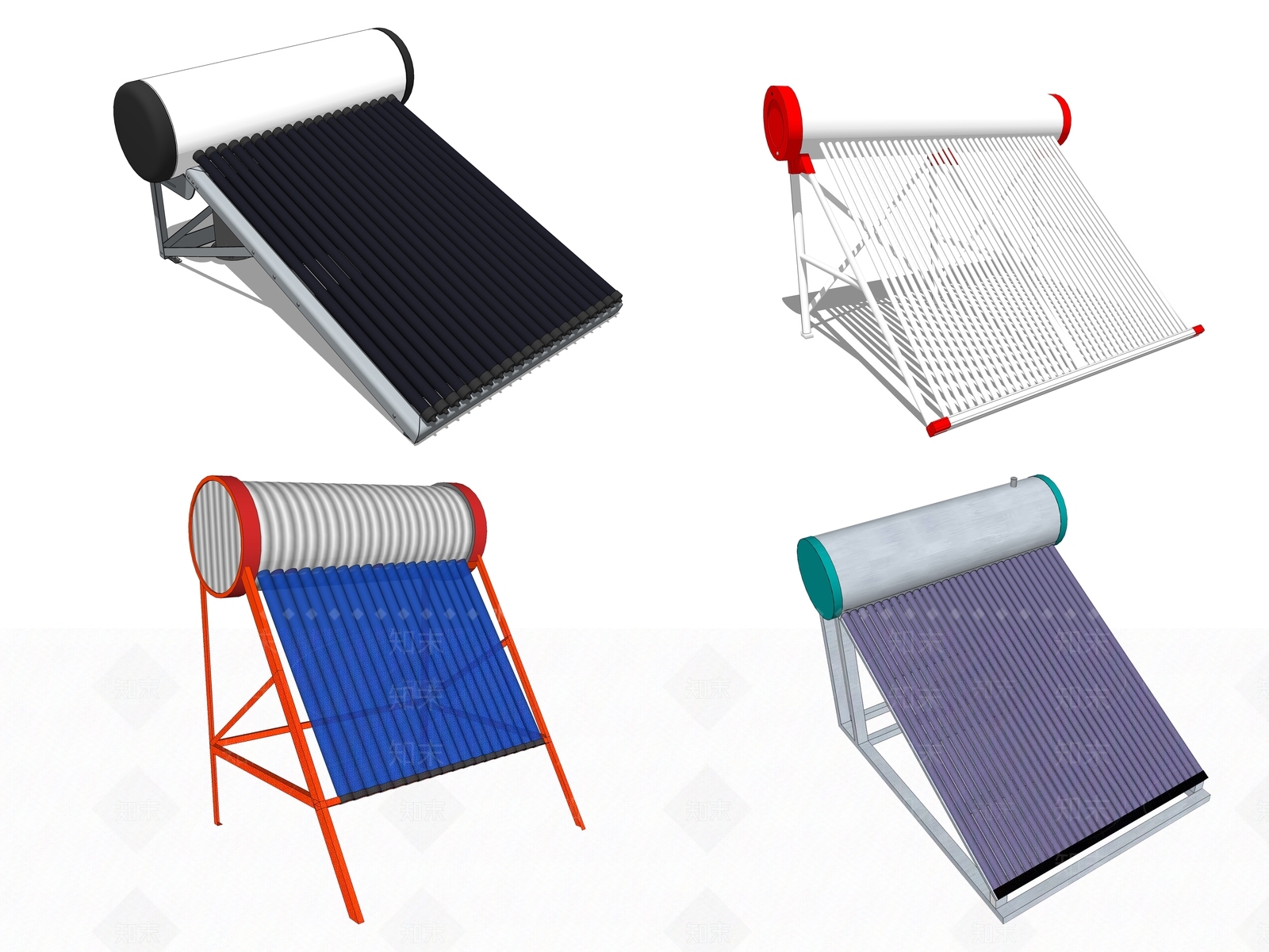 现代风格太阳能SU模型下载【ID:454255866】