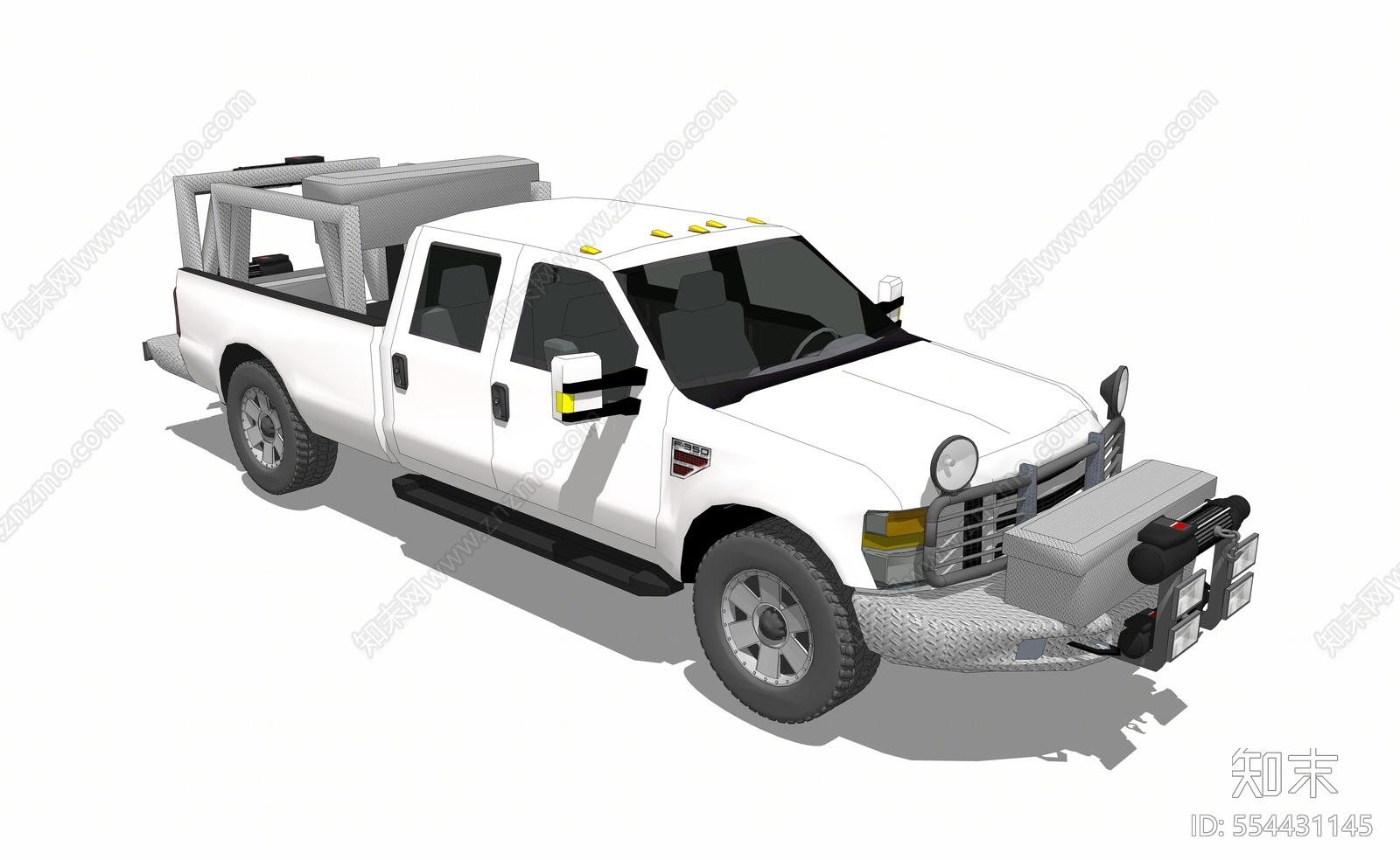 现代风格皮卡车SU模型下载【ID:554431145】