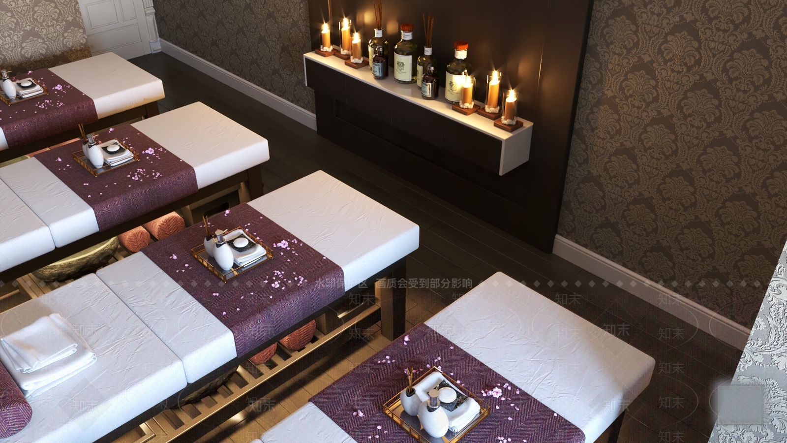 现代风格SPA会所SU模型下载【ID:754468621】