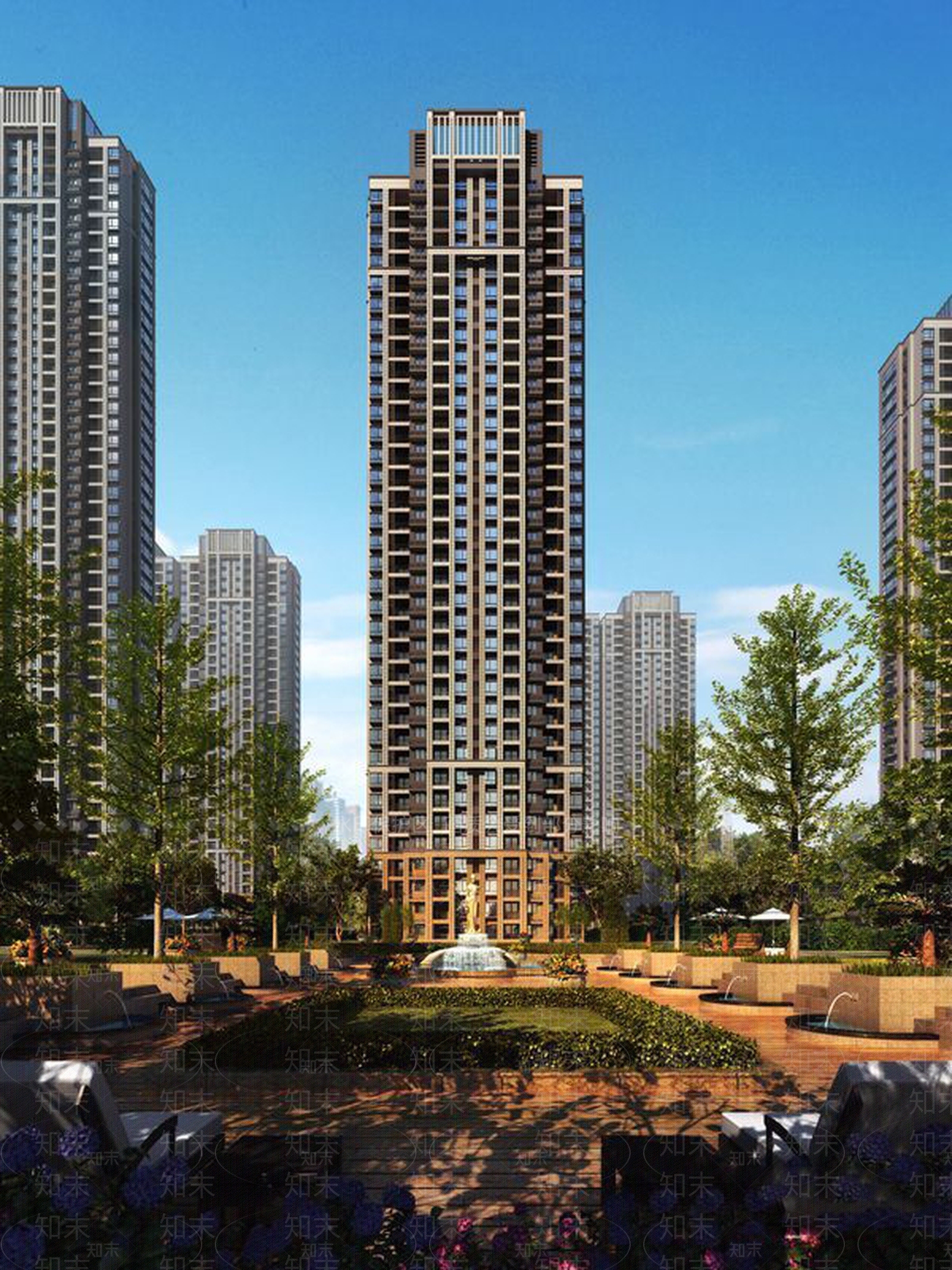 现代风格商业高层SU模型下载【ID:454504290】