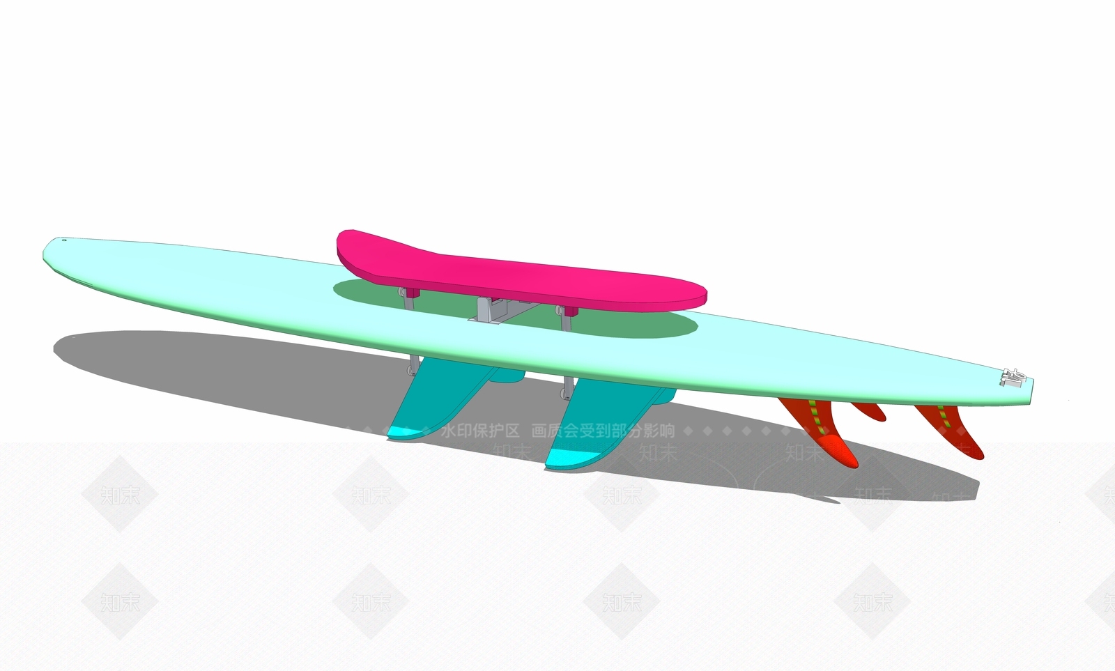 现代风格冲浪板SU模型下载【ID:754513253】