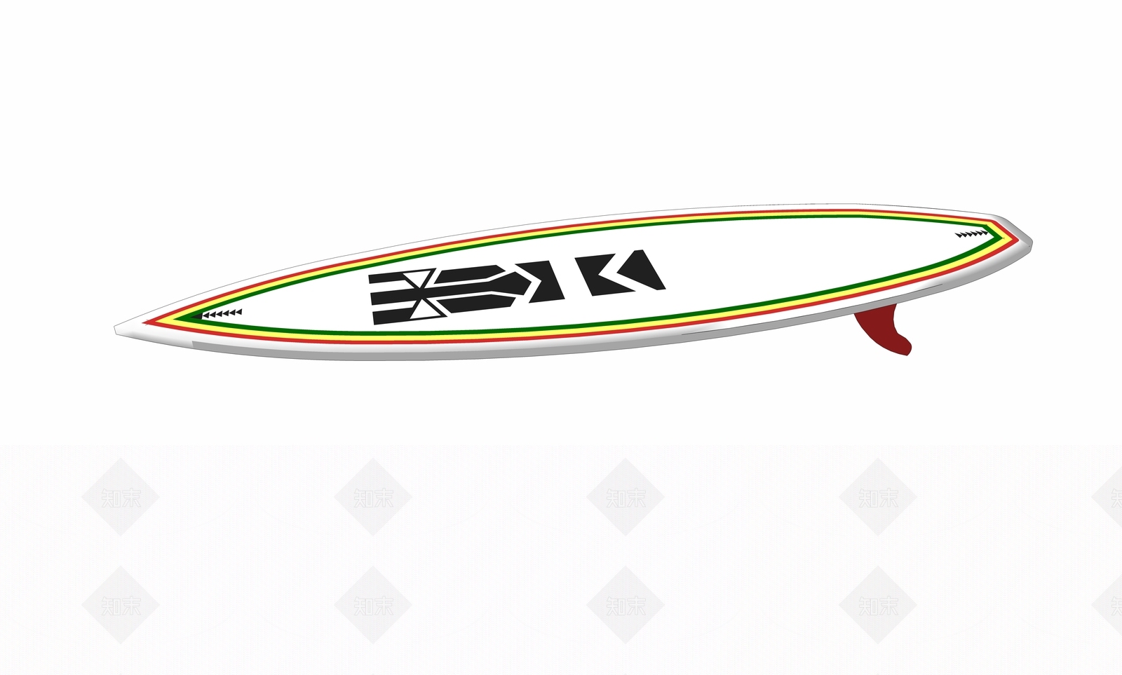 现代风格冲浪板SU模型下载【ID:754513297】