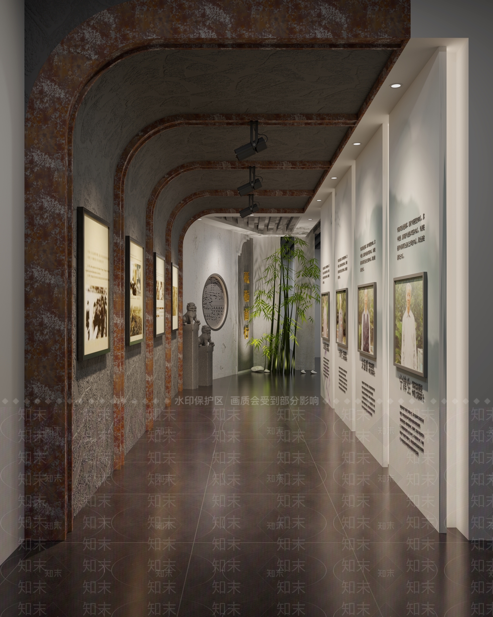 现代展厅橱窗3D模型下载【ID:454525218】