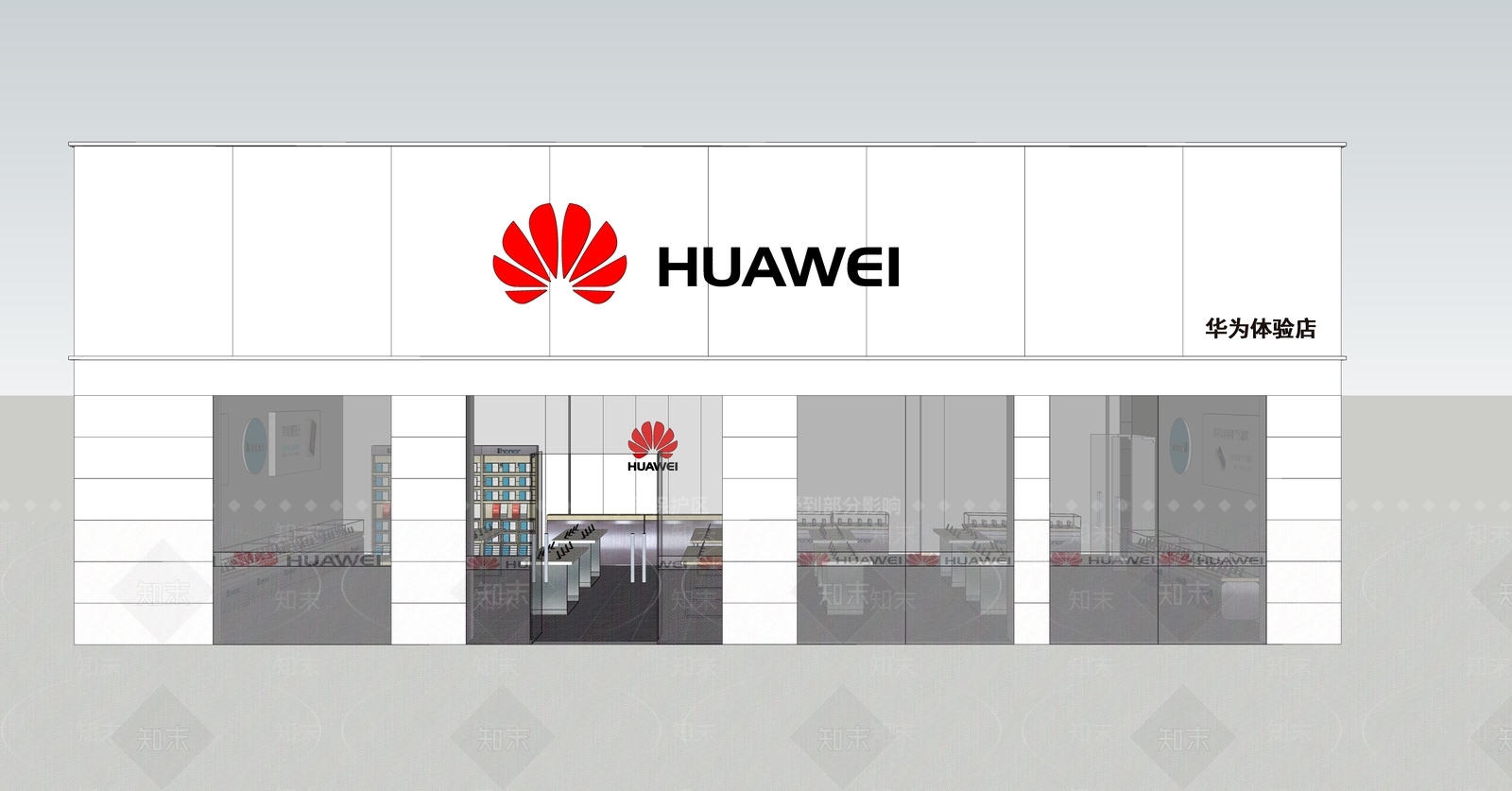 现代风格科技展厅SU模型下载【ID:354575324】