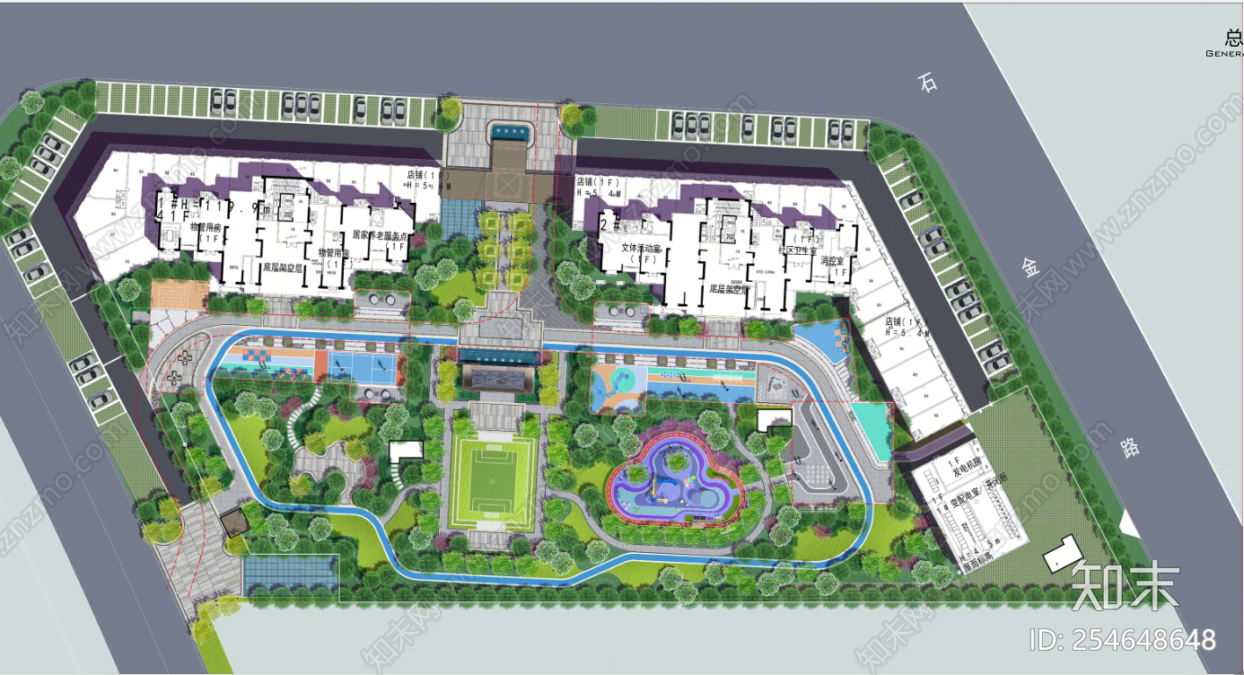 现代风格石狮世茂钞坑住宅SU模型下载【ID:254648648】