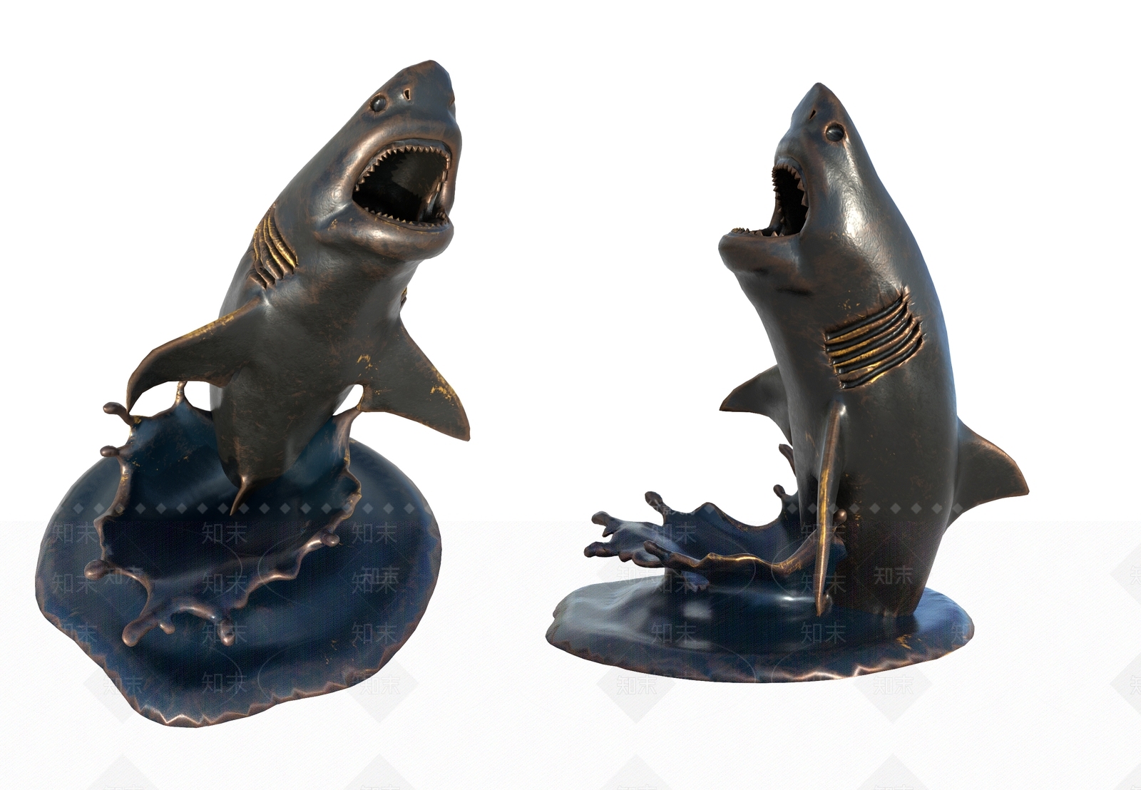 现代鲨鱼3D模型下载【ID:354660875】