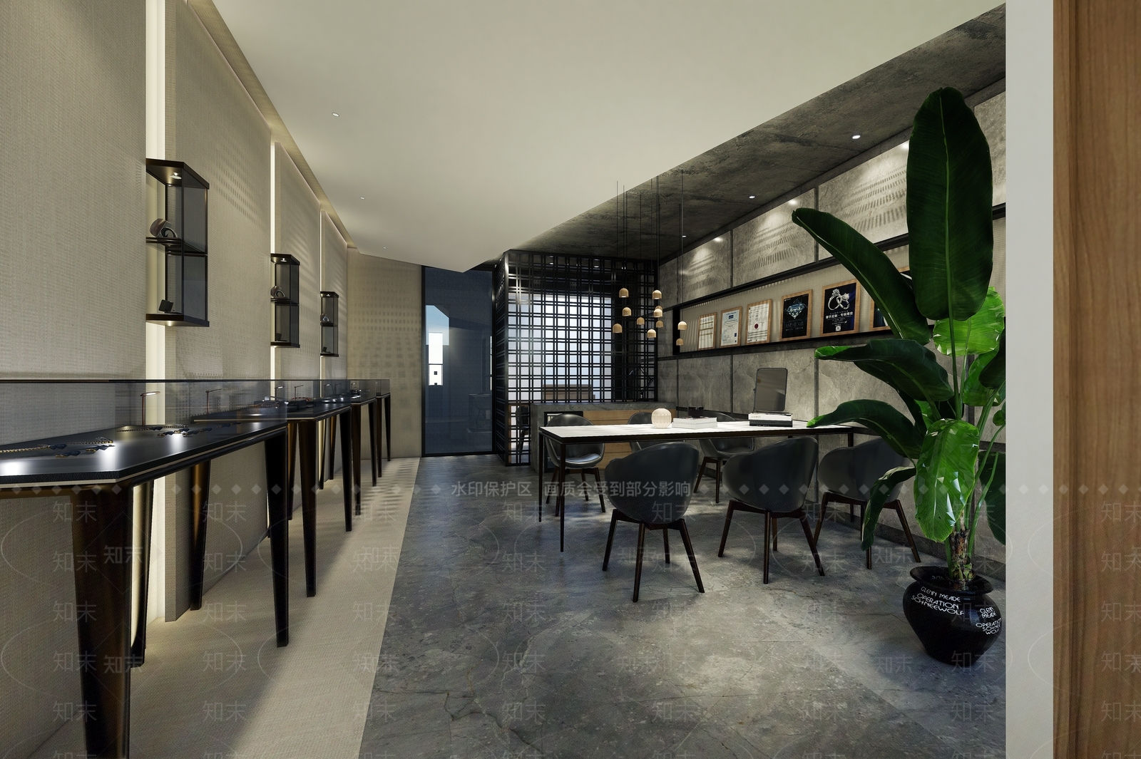 现代风格珠宝店SU模型下载【ID:154718413】