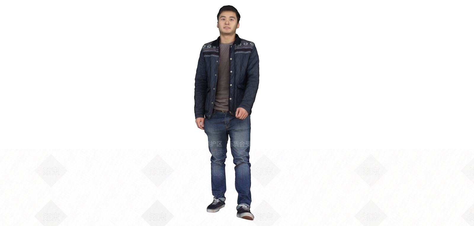 现代风格男人SU模型下载【ID:154761694】