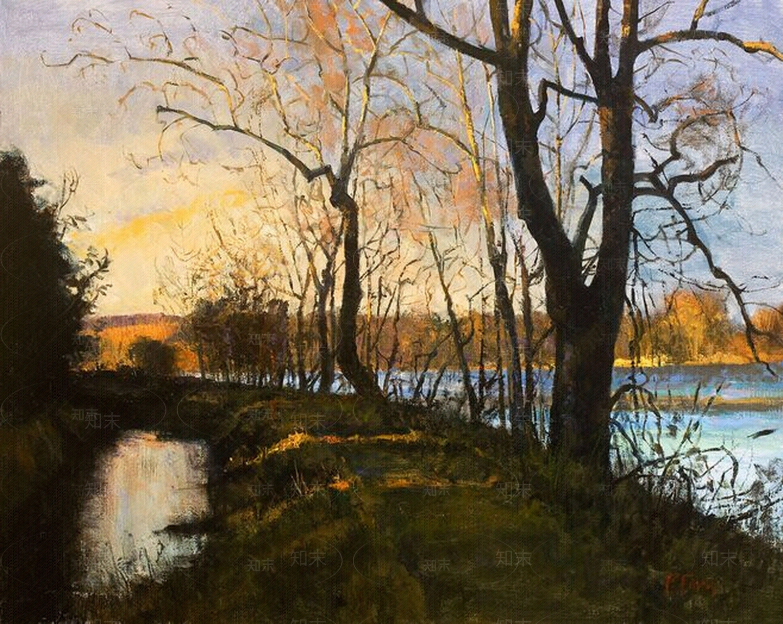 欧式田野油画贴图下载【ID:154826900】