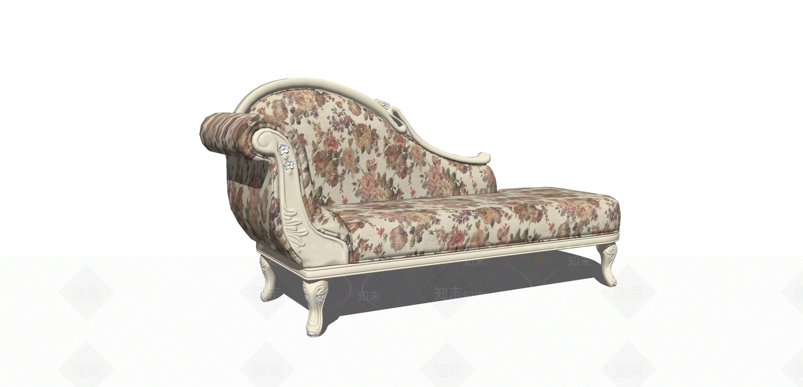 欧式风格贵妃椅SU模型下载【ID:454866414】