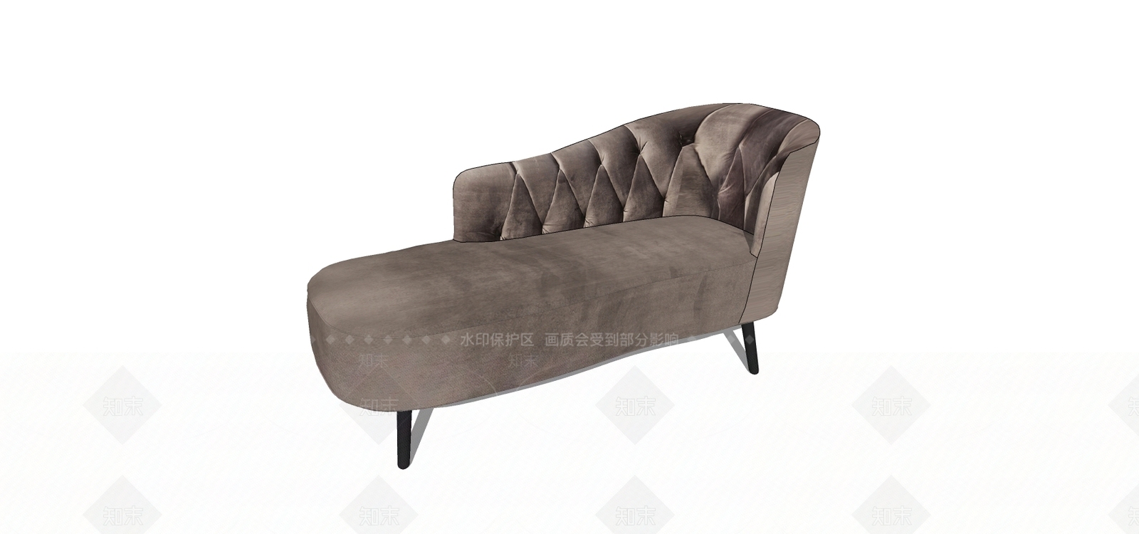 欧式风格贵妃椅SU模型下载【ID:454866483】