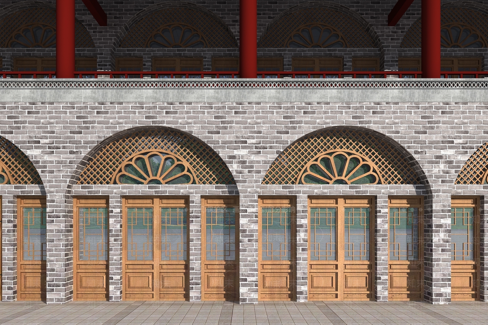 中式窑洞3D模型下载【ID:254891866】