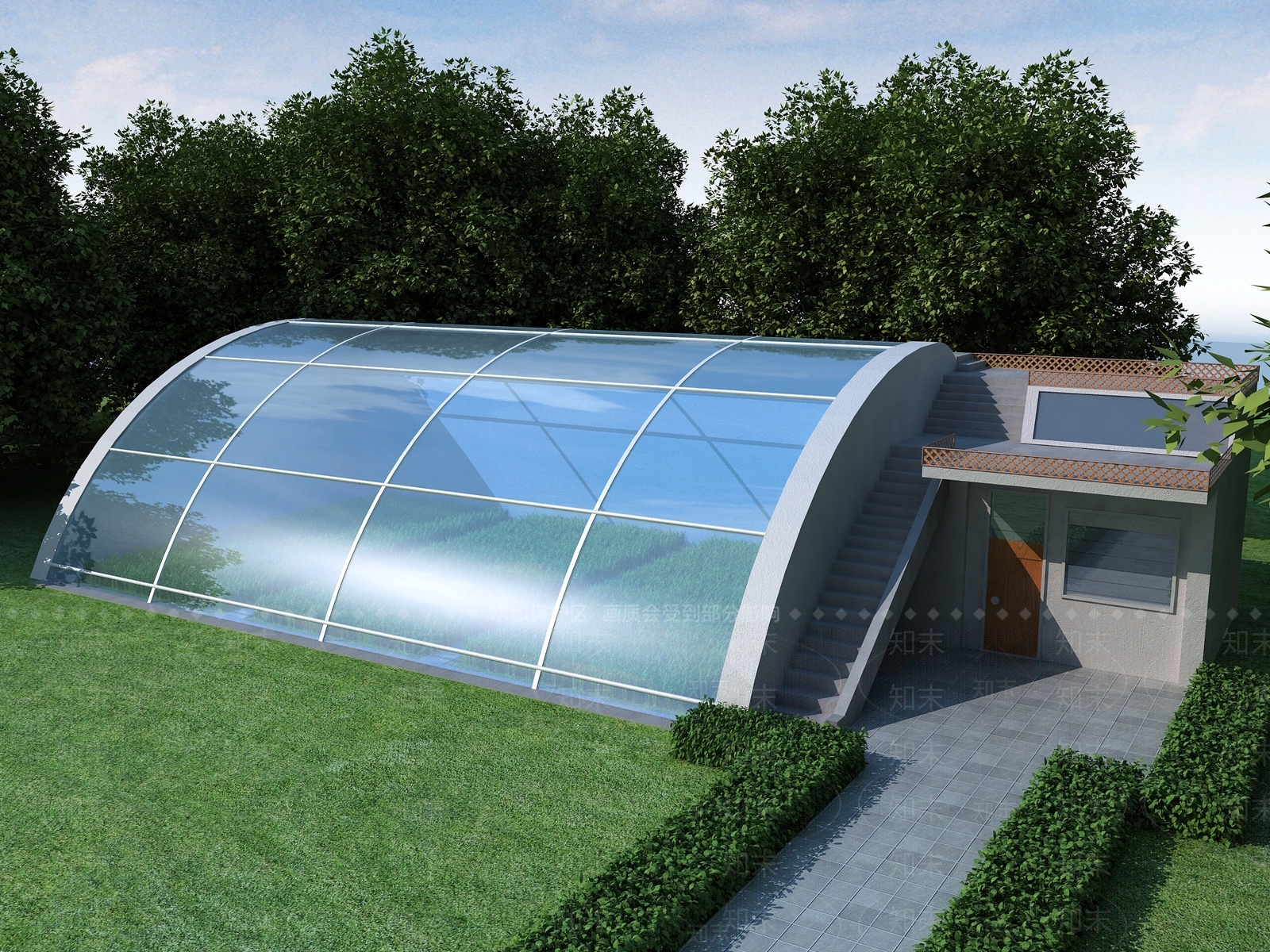 现代蔬菜大棚3D模型下载【ID:454946335】