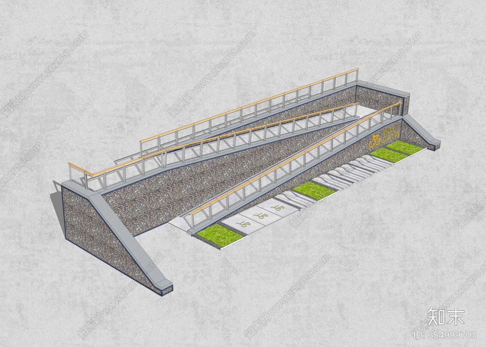 现代风格景观小建筑SU模型下载【ID:654999703】