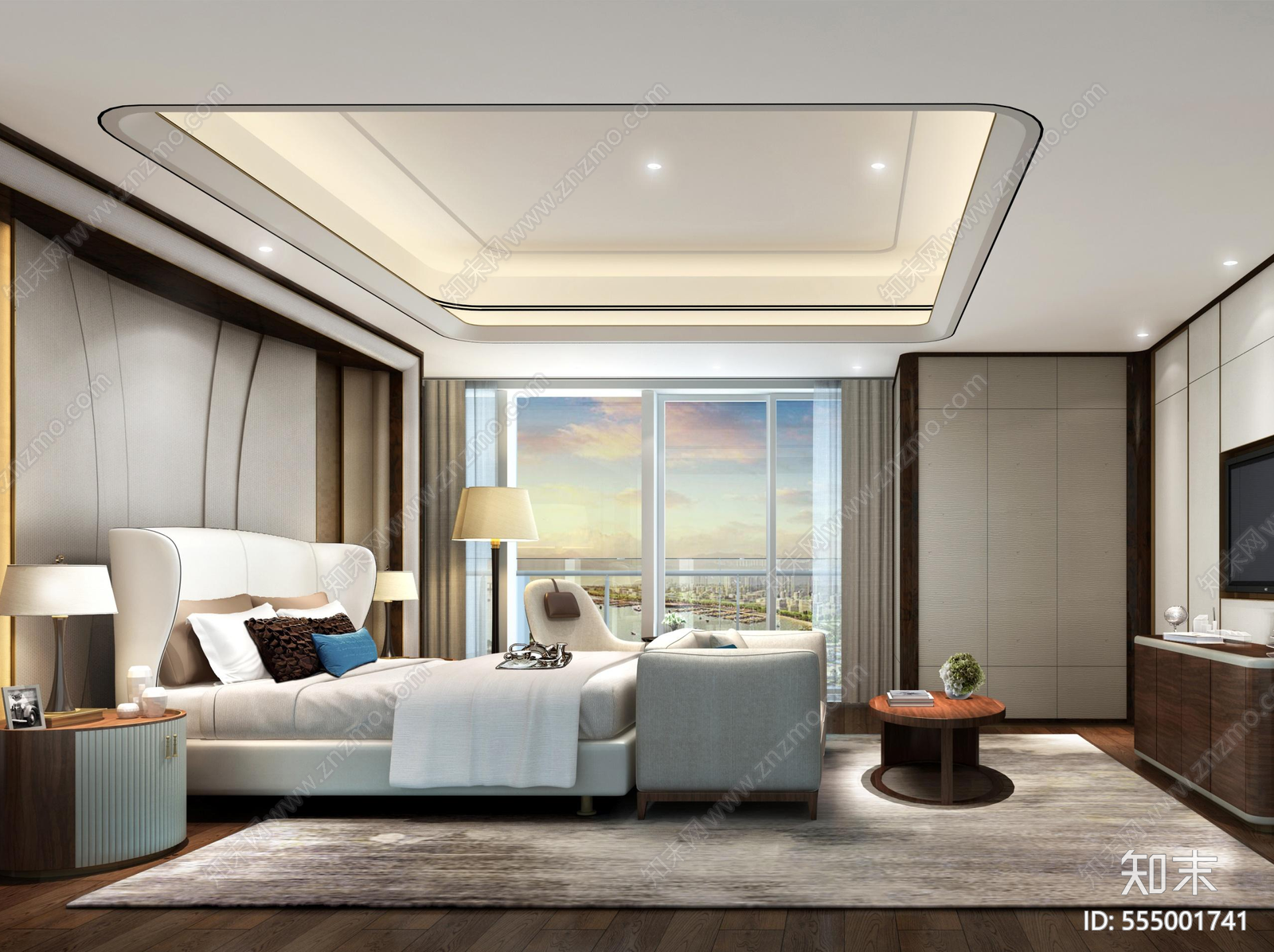 轻奢恒禾七尚样板房施工图下载【ID:555001741】