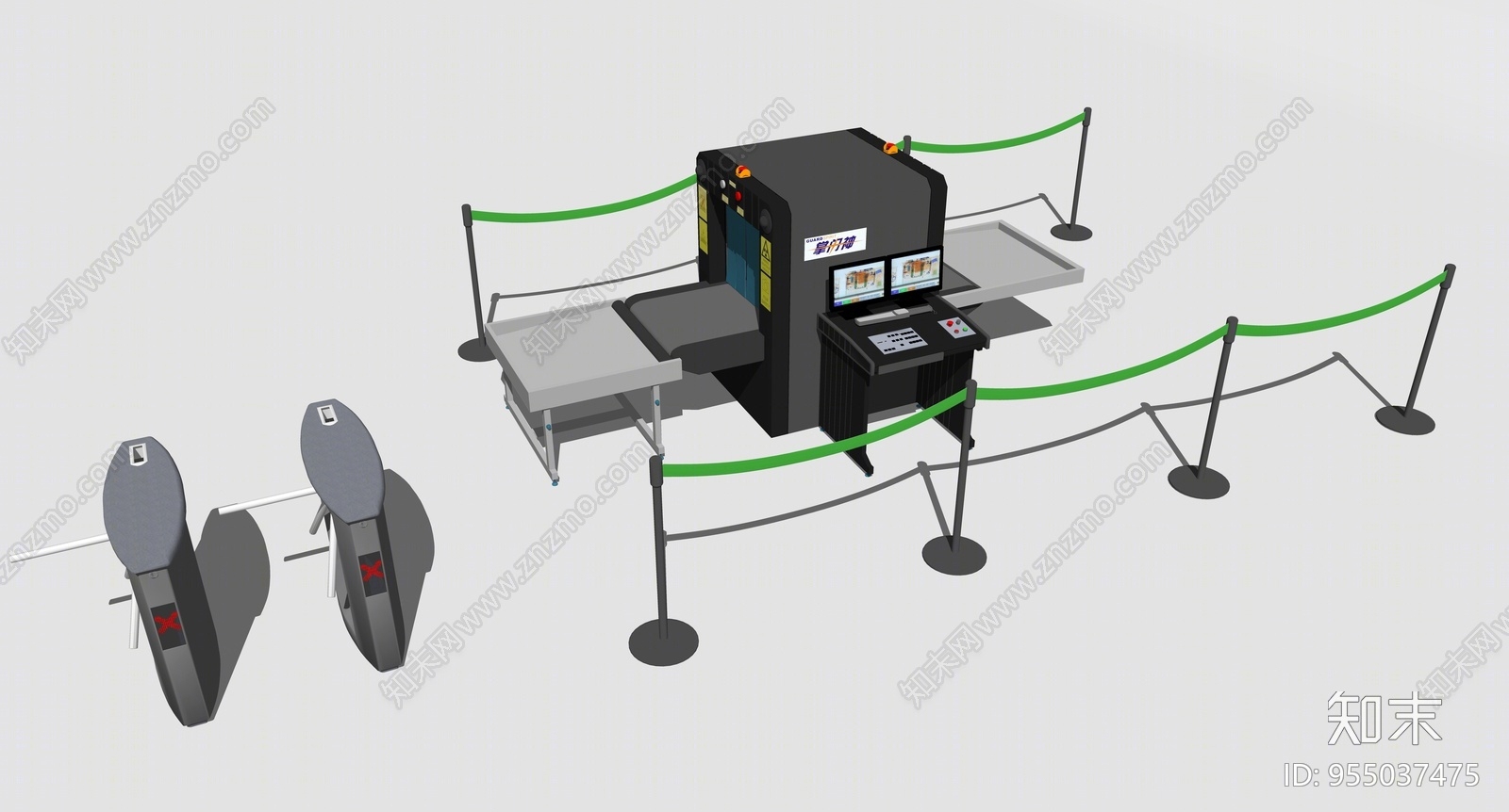 现代风格门禁机SU模型下载【ID:955037475】