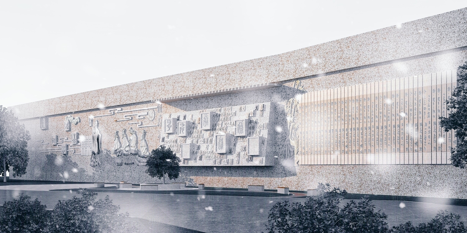 新中式孔子文化3D模型下载【ID:855053324】