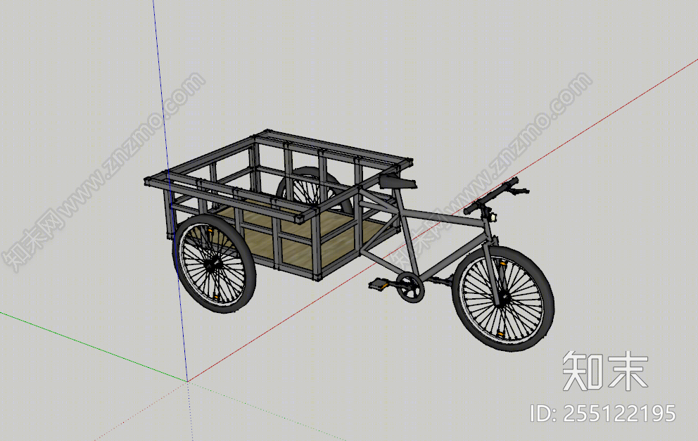现代三轮车SU模型下载【ID:255122195】